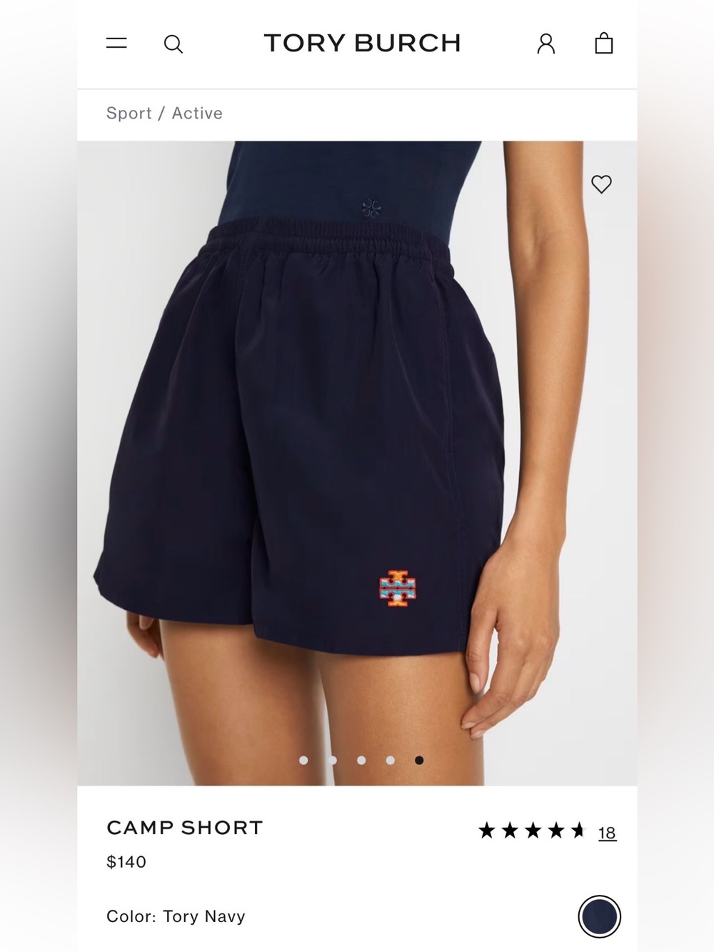 Tory Burch Camp Short. Size M